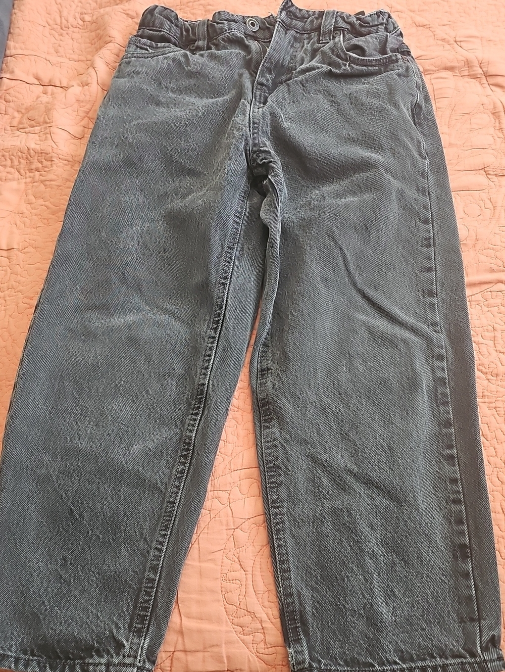 Empyre Boys Gray Straight-Leg Jeans